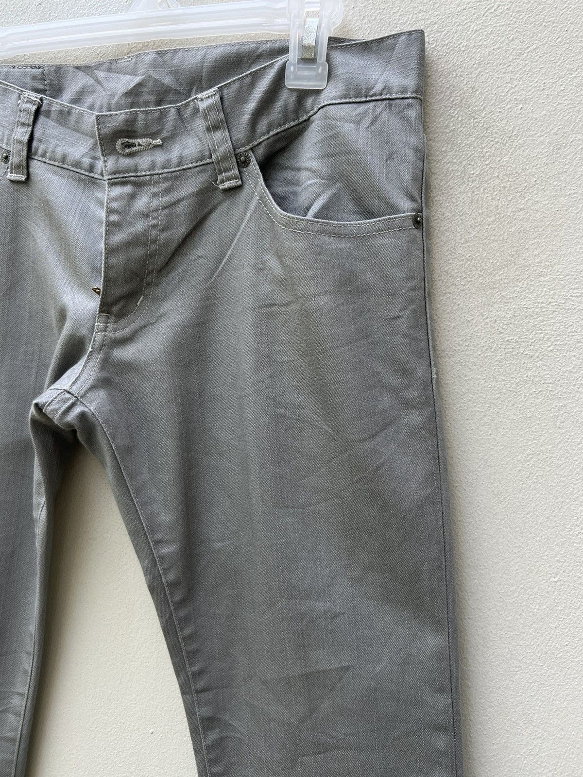 Tornado Mart Vintage Tornado Mart Japan Stretch Grey Flare Pant Size US 31 - 11 Thumbnail
