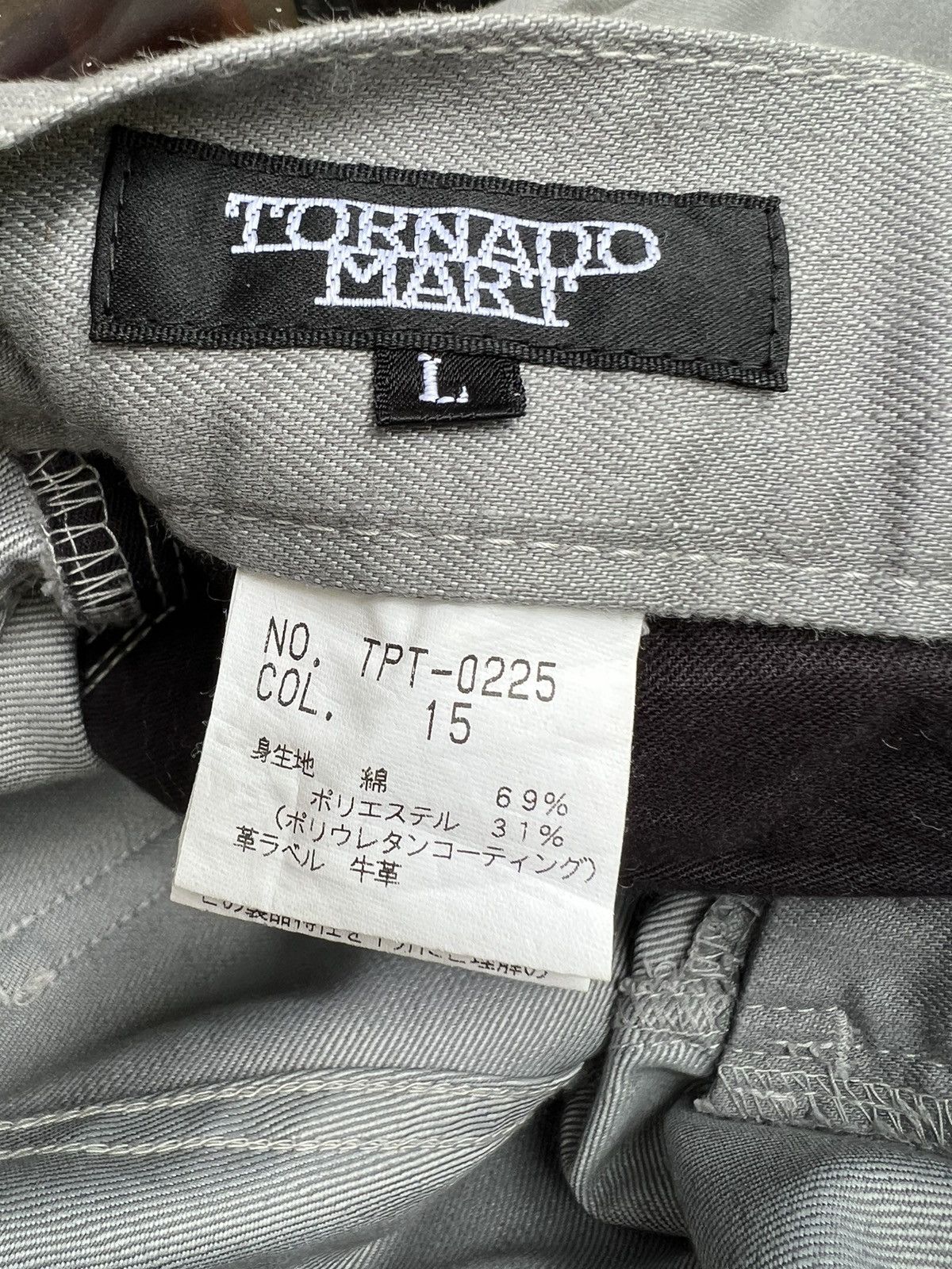 Tornado Mart Vintage Tornado Mart Japan Stretch Grey Flare Pant Size US 31 - 17 Thumbnail