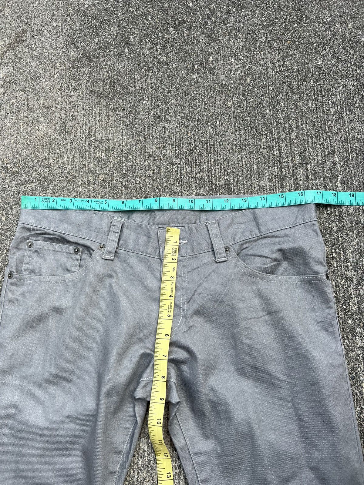 Tornado Mart Vintage Tornado Mart Japan Stretch Grey Flare Pant Size US 31 - 2 Thumbnail