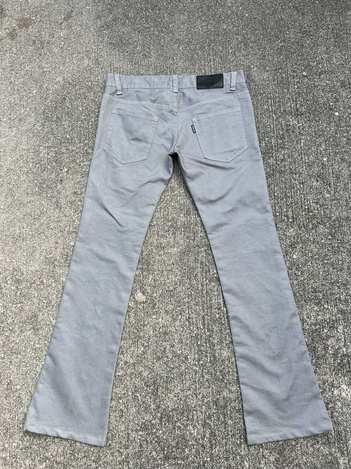 Tornado Mart Vintage Tornado Mart Japan Stretch Grey Flare Pant Size US 31 - 5 Thumbnail