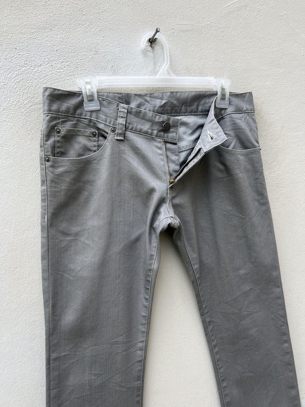 Tornado Mart Vintage Tornado Mart Japan Stretch Grey Flare Pant Size US 31 - 8 Thumbnail