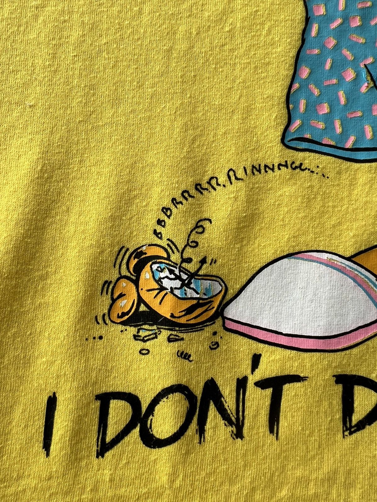 Band Tees Vintage 1988 Donald Duck Killer Air Waves Yellow Tee Size US L / EU 52-54 / 3 - 4 Thumbnail