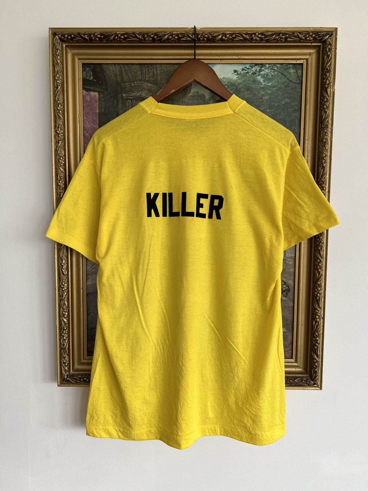 Band Tees Vintage 1988 Donald Duck Killer Air Waves Yellow Tee Size US L / EU 52-54 / 3 - 2 Thumbnail