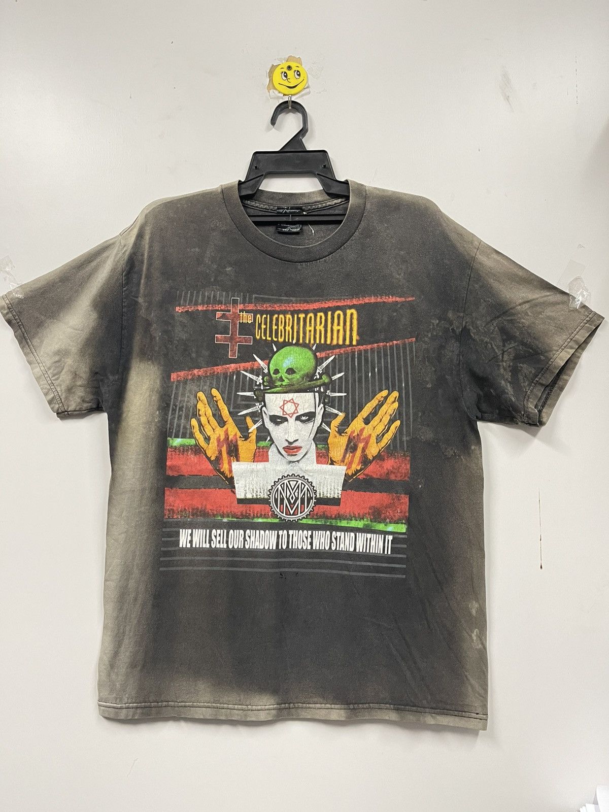 Marilyn Manson T Shirt Fog Vintage Marilyn Short Sleeve Distressed Portrait T-shirt main image 1