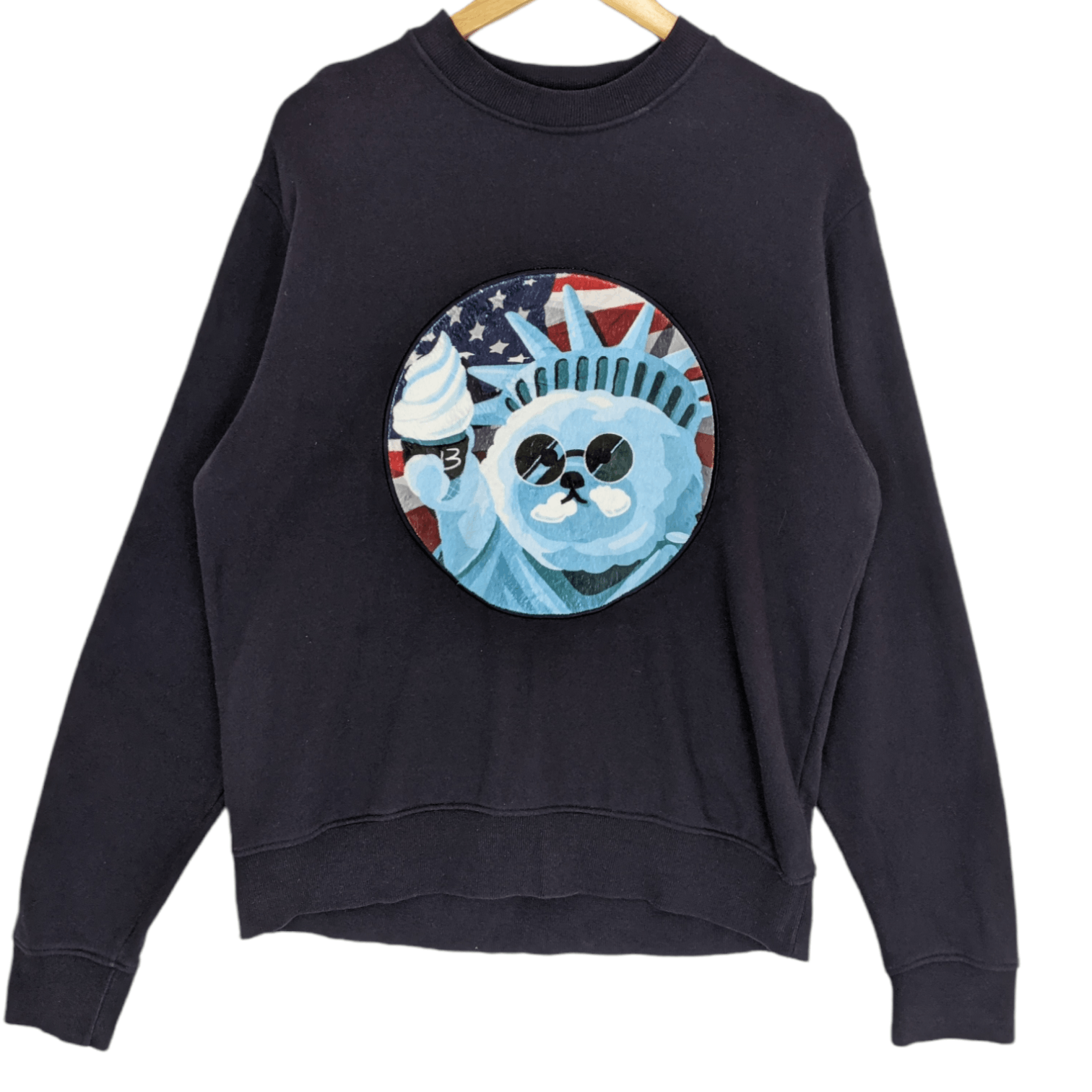 Japanese Brand BEYOND CLOSET Cat McDonalds State Of Liberty Sweatshirt Size US M / EU 48-50 / 2 - 2 Thumbnail
