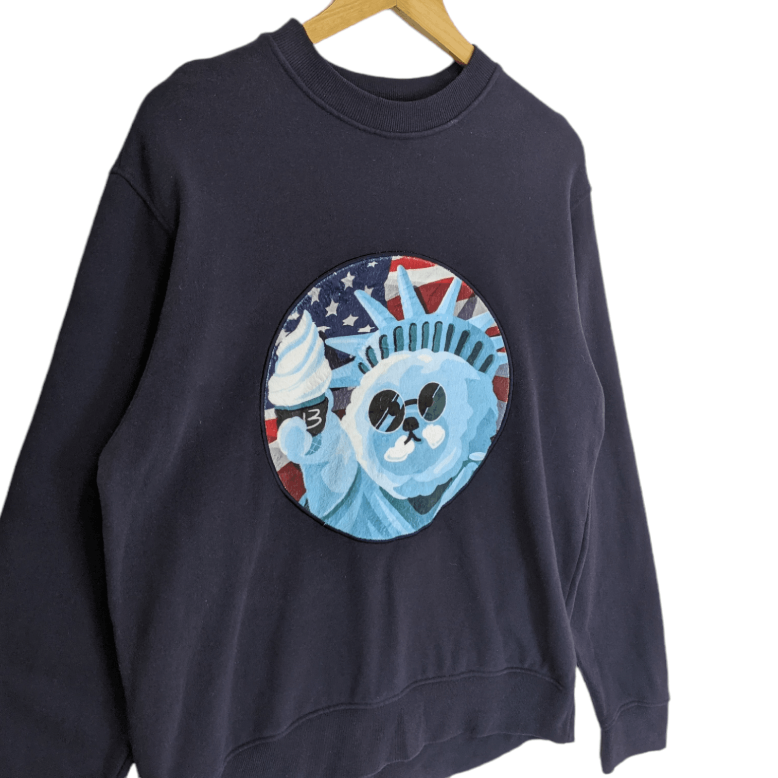 Japanese Brand BEYOND CLOSET Cat McDonalds State Of Liberty Sweatshirt Size US M / EU 48-50 / 2 - 3 Thumbnail