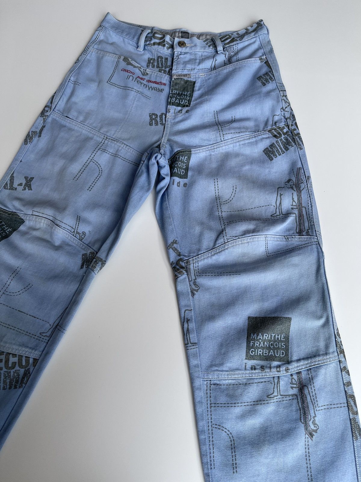 Marithe + Francois Girbaud MFG Iconic pieces All Over Print Denim Size US 30 / EU 46 - 8 Thumbnail