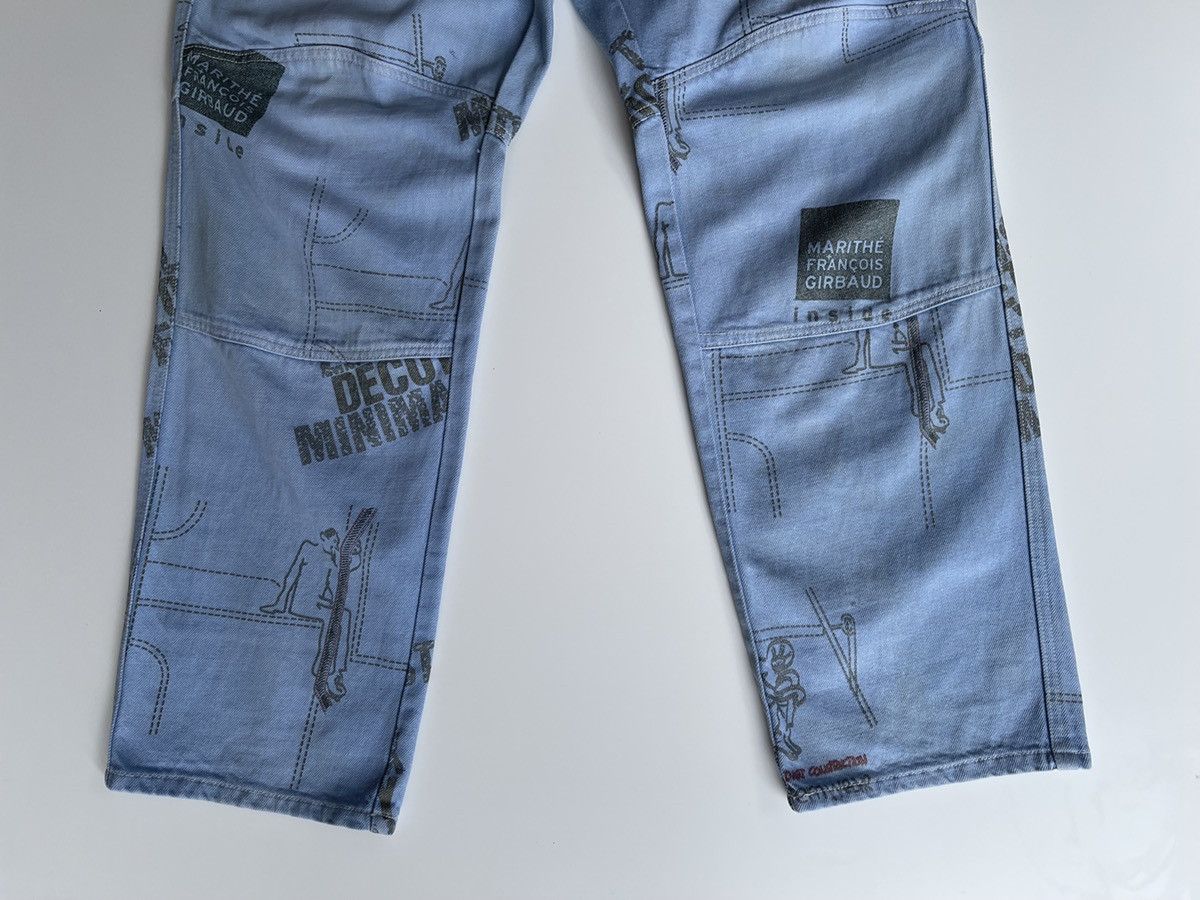Marithe + Francois Girbaud MFG Iconic pieces All Over Print Denim Size US 30 / EU 46 - 9 Thumbnail
