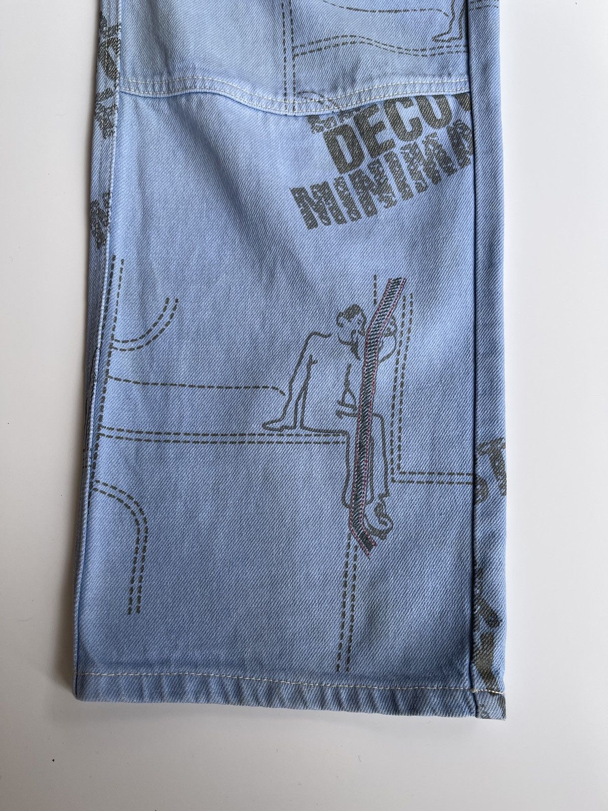 Marithe + Francois Girbaud MFG Iconic pieces All Over Print Denim Size US 30 / EU 46 - 15 Thumbnail