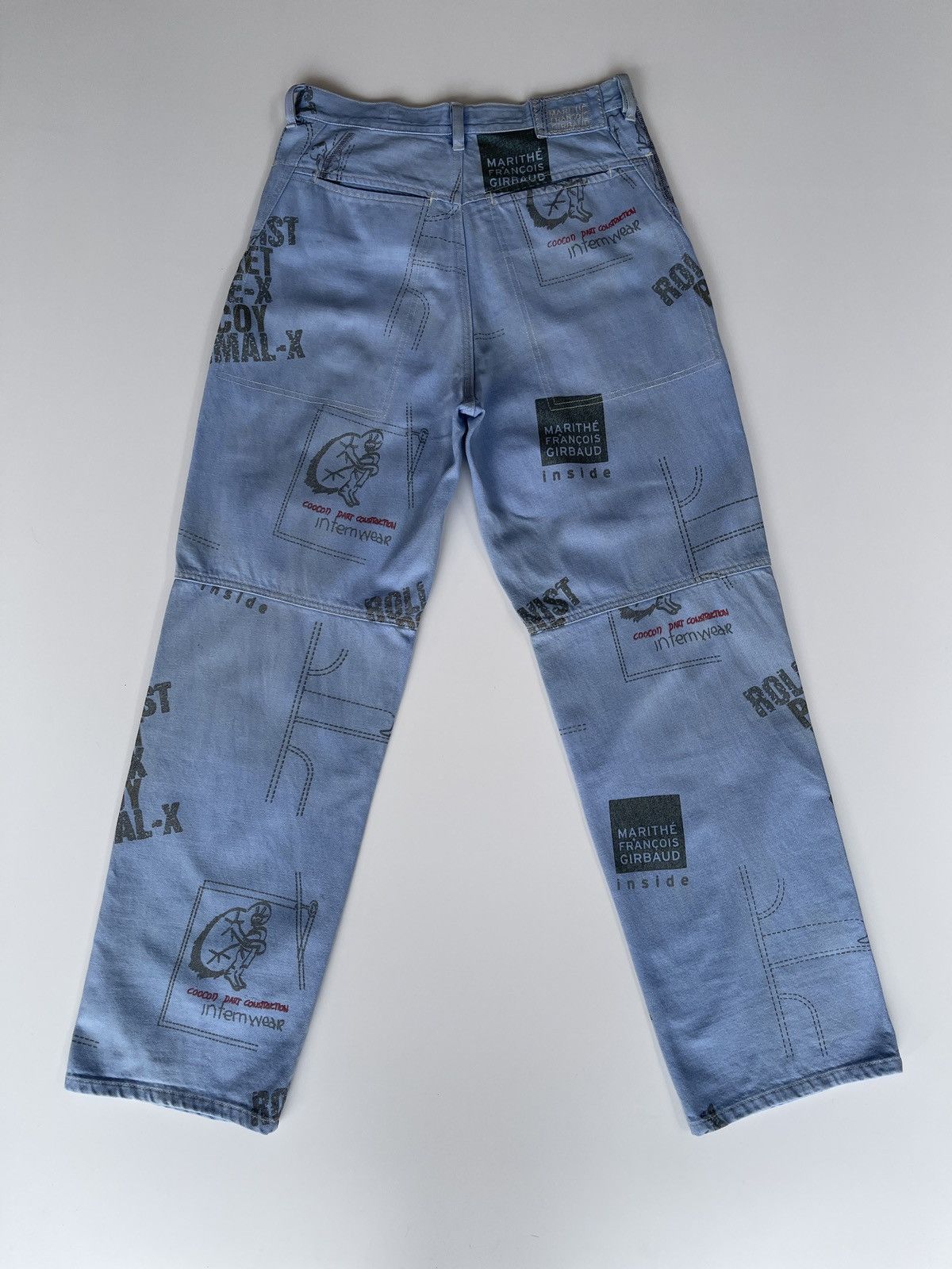 Marithe + Francois Girbaud MFG Iconic pieces All Over Print Denim Size US 30 / EU 46 - 3 Thumbnail