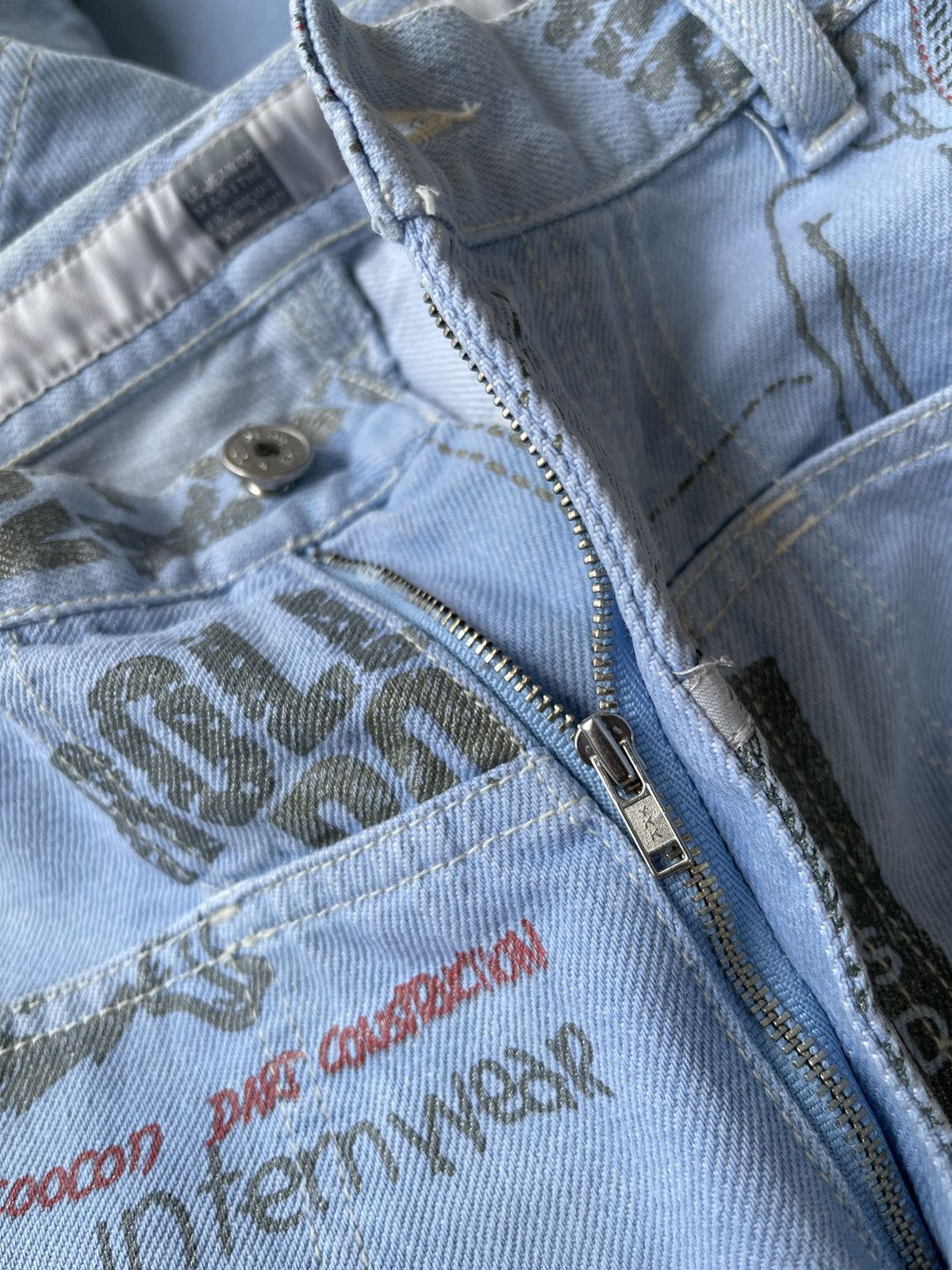 Marithe + Francois Girbaud MFG Iconic pieces All Over Print Denim Size US 30 / EU 46 - 16 Thumbnail