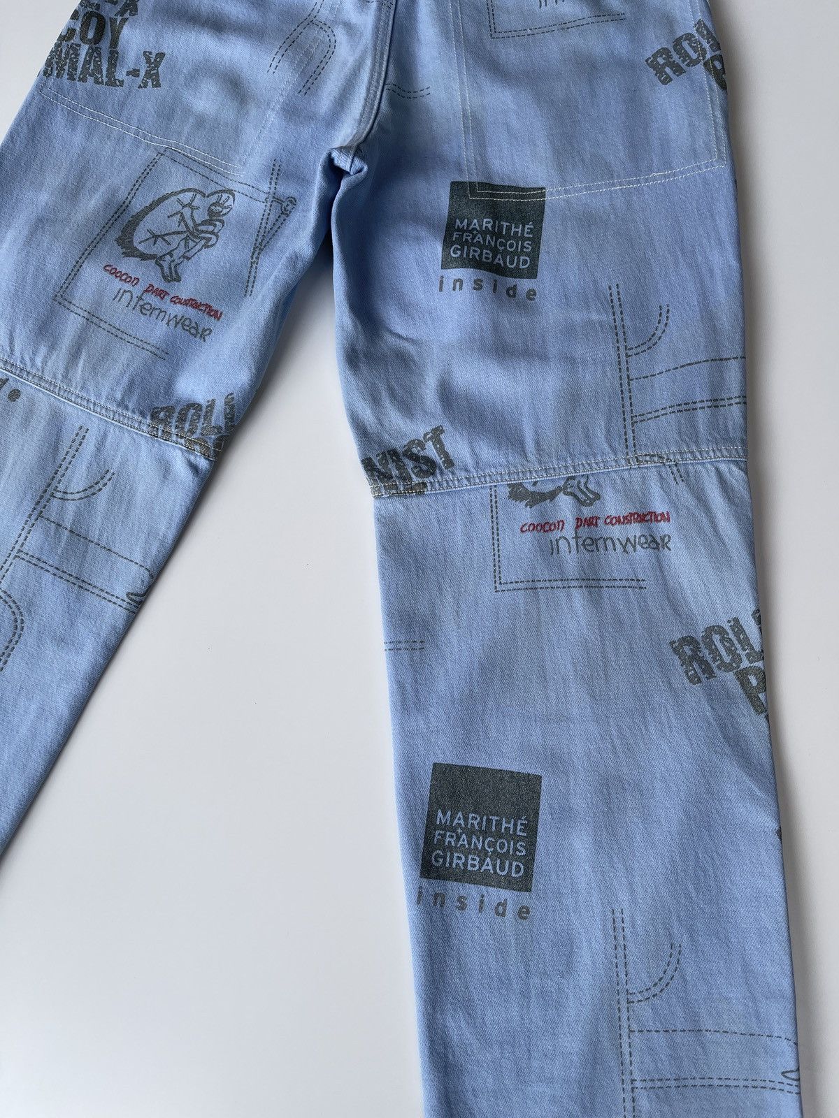 Marithe + Francois Girbaud MFG Iconic pieces All Over Print Denim Size US 30 / EU 46 - 5 Thumbnail