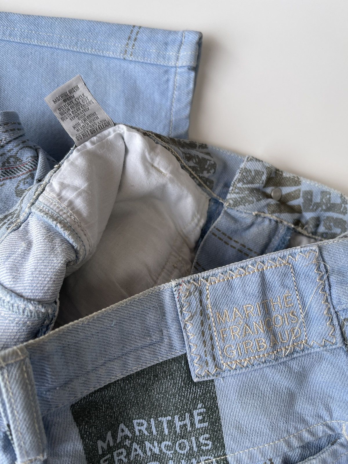 Marithe + Francois Girbaud MFG Iconic pieces All Over Print Denim Size US 30 / EU 46 - 18 Thumbnail