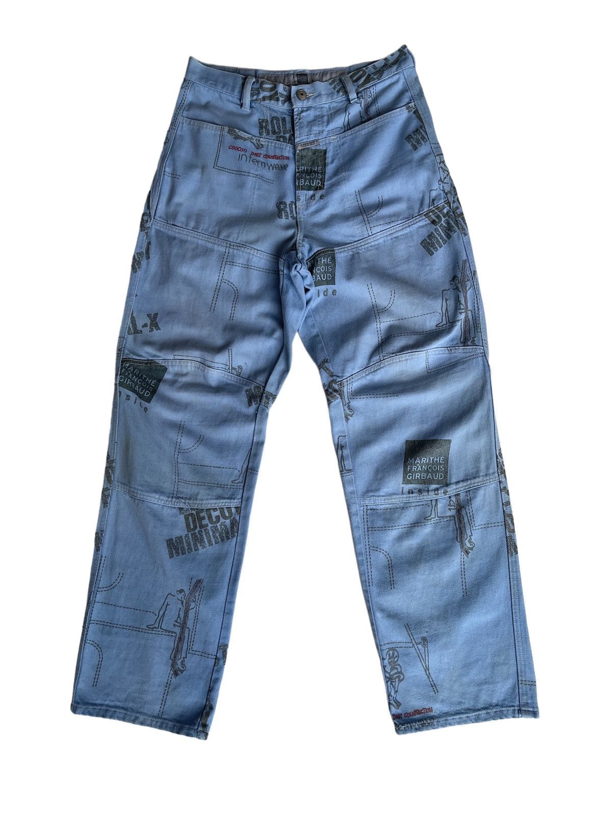 Marithe + Francois Girbaud MFG Iconic pieces All Over Print Denim Size US 30 / EU 46 - 1 Thumbnail