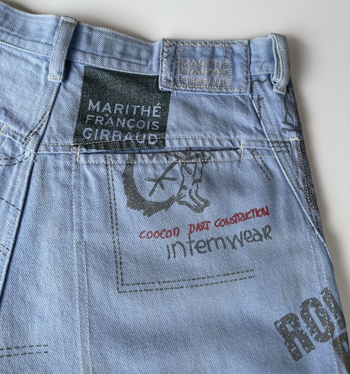 Marithe + Francois Girbaud MFG Iconic pieces All Over Print Denim Size US 30 / EU 46 - 11 Thumbnail