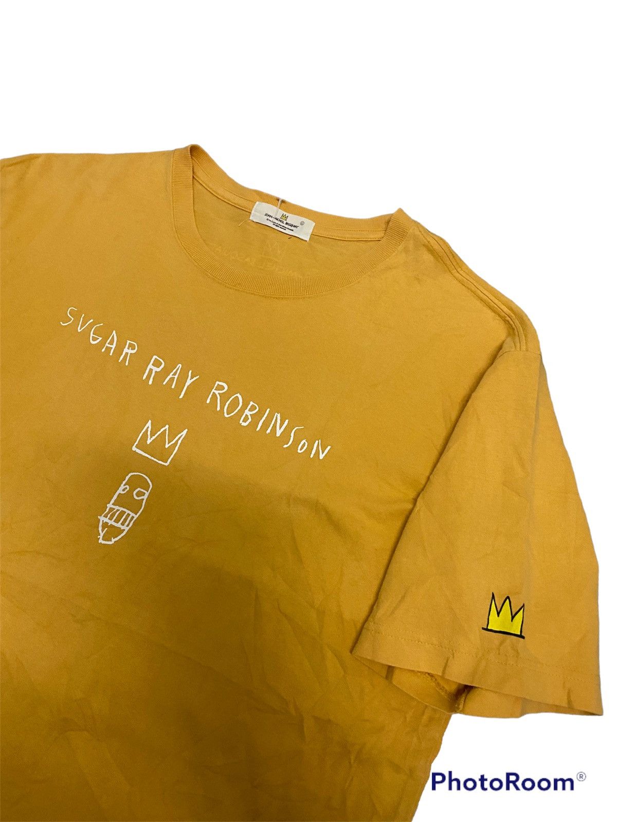 Jean-Michel Basquiat × Vintage Vintage Jean Michel Basquiat Sugar Ray Robinson Tee Size US L / EU 52-54 / 3 - 3 Thumbnail