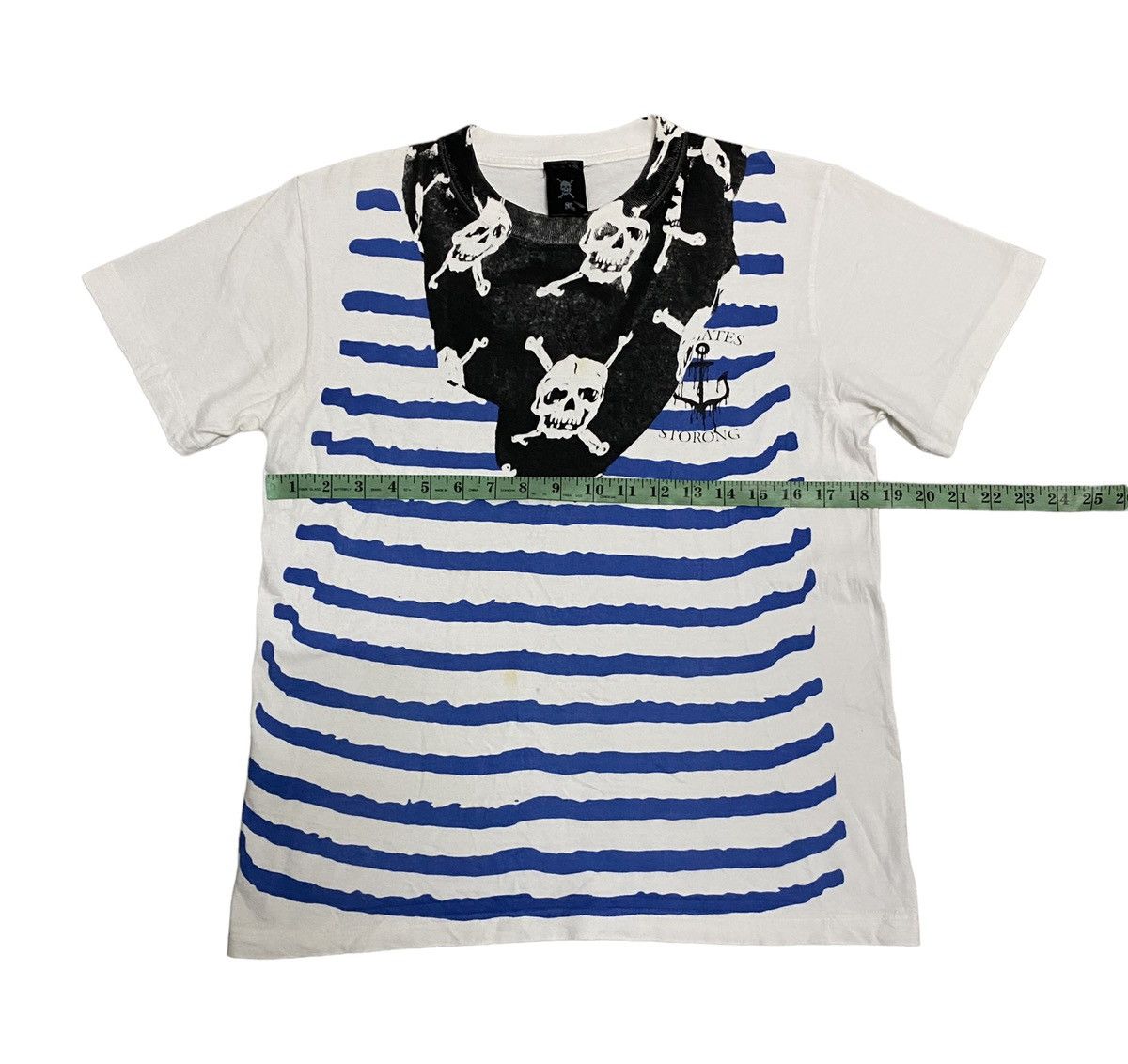 Japanese Brand × Vintage Vintage Pirates Storong Skeleton Design Tee Size US S / EU 44-46 / 1 - 8 Thumbnail