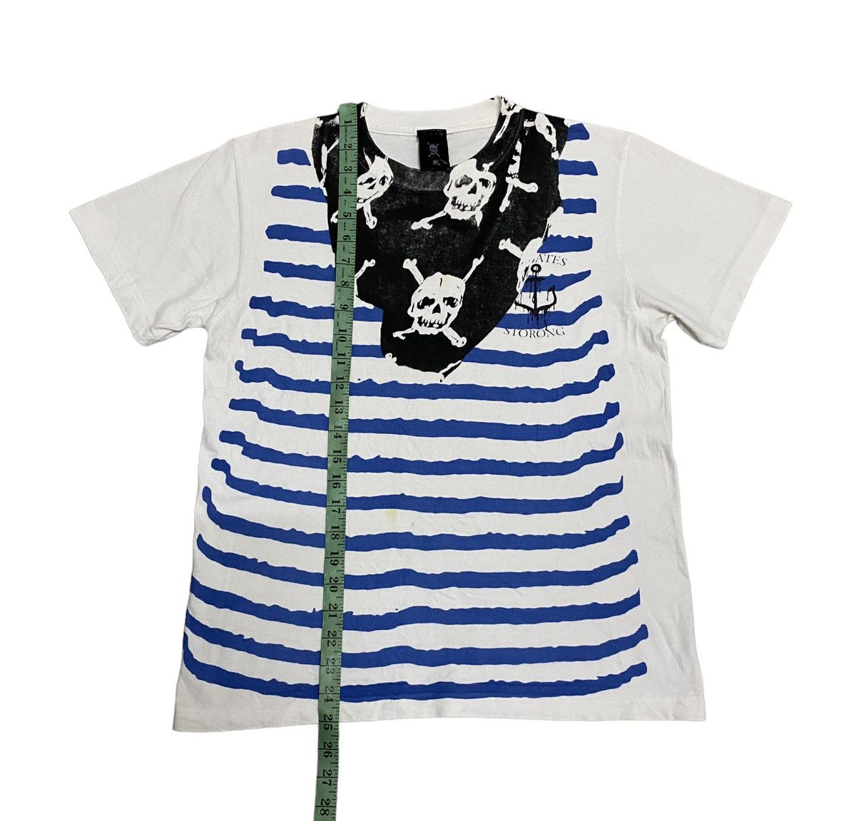 Japanese Brand × Vintage Vintage Pirates Storong Skeleton Design Tee Size US S / EU 44-46 / 1 - 9 Thumbnail