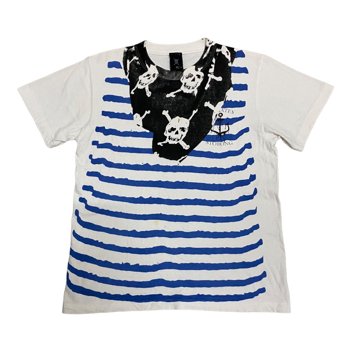 Japanese Brand × Vintage Vintage Pirates Storong Skeleton Design Tee Size US S / EU 44-46 / 1 - 1 Thumbnail