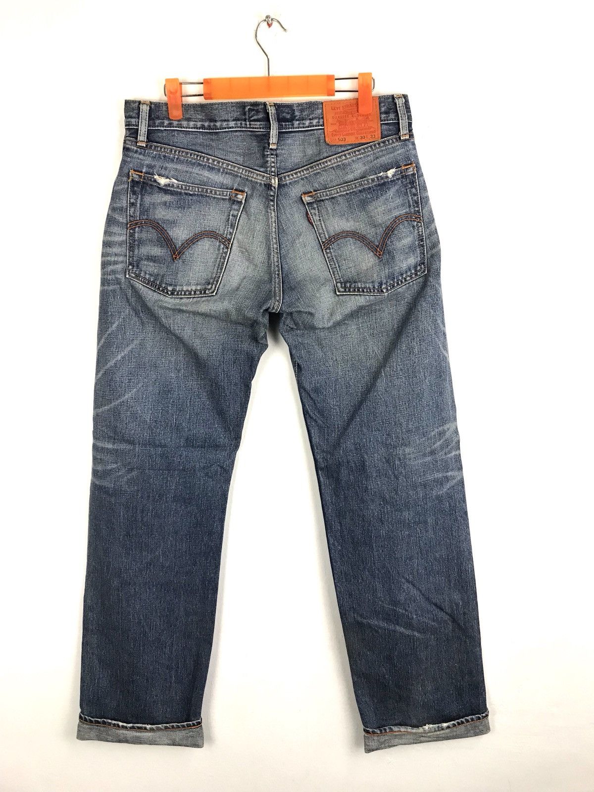 Levi's Vintage Clothing Beauty Faded Levi’s Classic Blue Denim Jeans Distressed Size US 32 / EU 48 - 3 Thumbnail