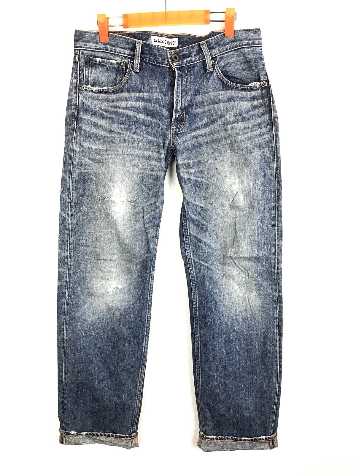 Levi's Vintage Clothing Beauty Faded Levi’s Classic Blue Denim Jeans Distressed Size US 32 / EU 48 - 1 Thumbnail