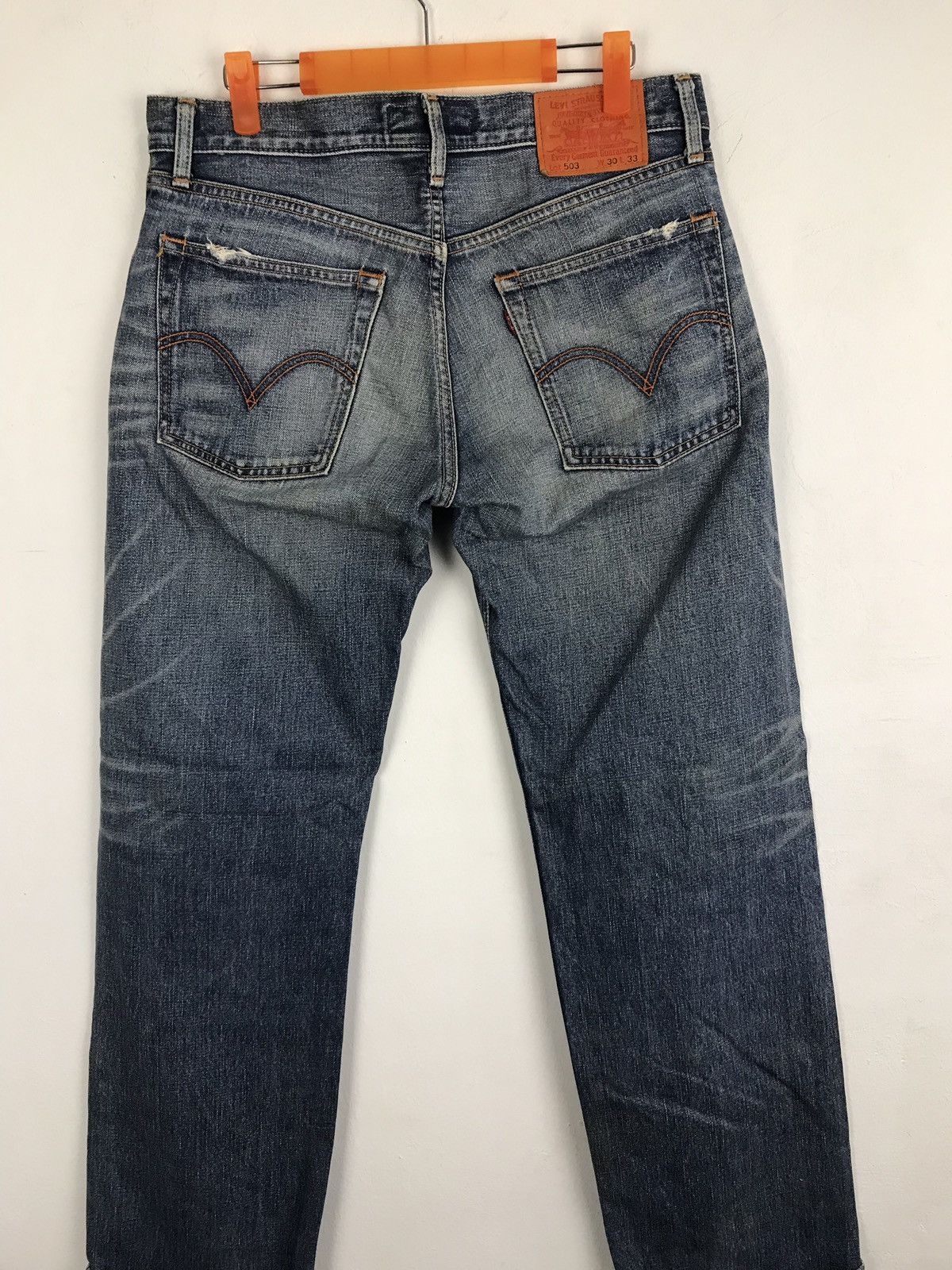 Levi's Vintage Clothing Beauty Faded Levi’s Classic Blue Denim Jeans Distressed Size US 32 / EU 48 - 4 Thumbnail