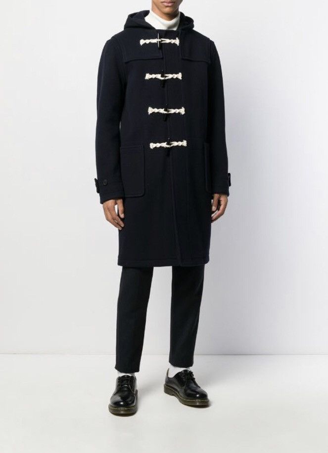 image of Sandro Duffle Coat in Navy, Men's (Size Small)