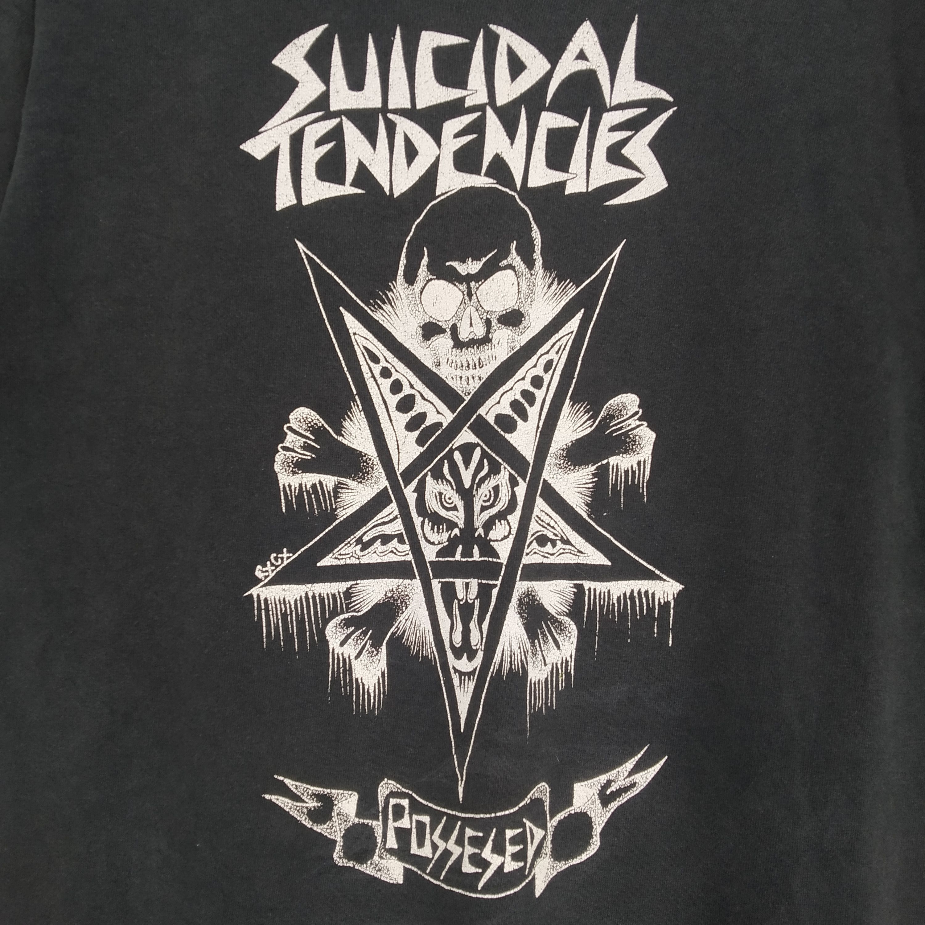 Band Tees × Vintage Vintage 90s Suicidal Tendencies Band American Hardcore Punk Size US L / EU 52-54 / 3 - 5 Thumbnail