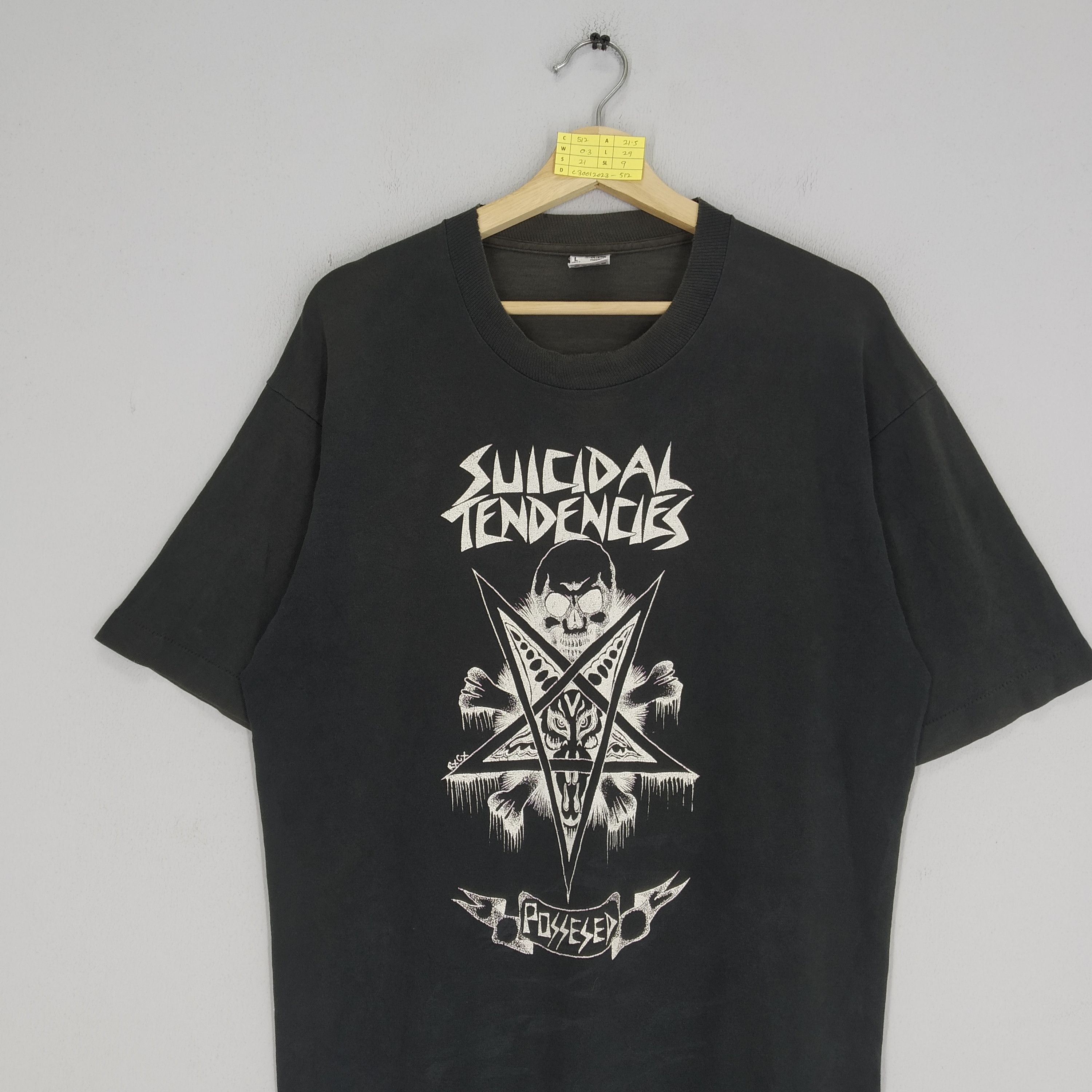 Band Tees × Vintage Vintage 90s Suicidal Tendencies Band American Hardcore Punk Size US L / EU 52-54 / 3 - 3 Thumbnail