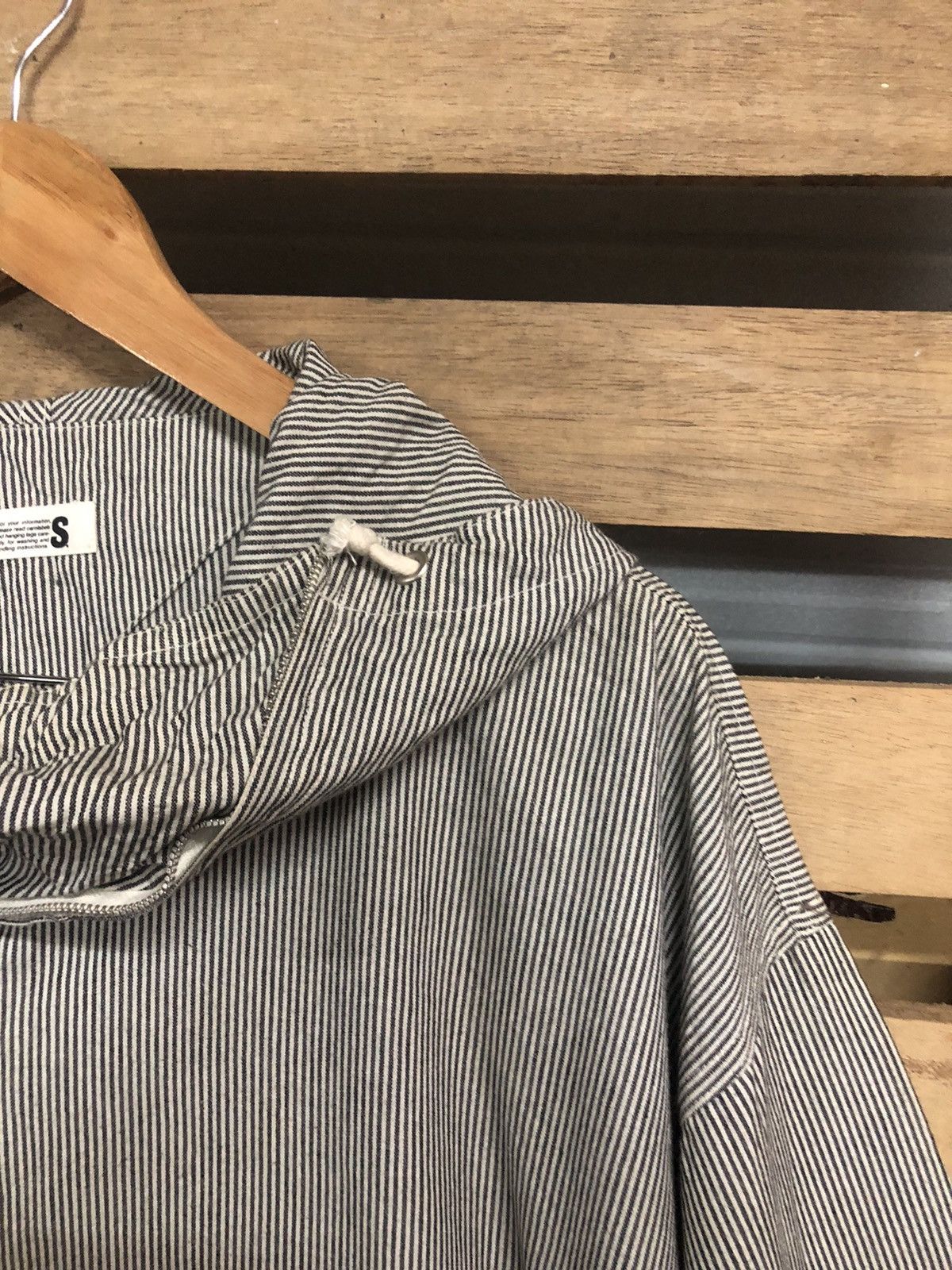 Issey Miyake Issey Miyake 80’s Stripe Anorak Hoodies Jacket Pocket Size US L / EU 52-54 / 3 - 9 Thumbnail