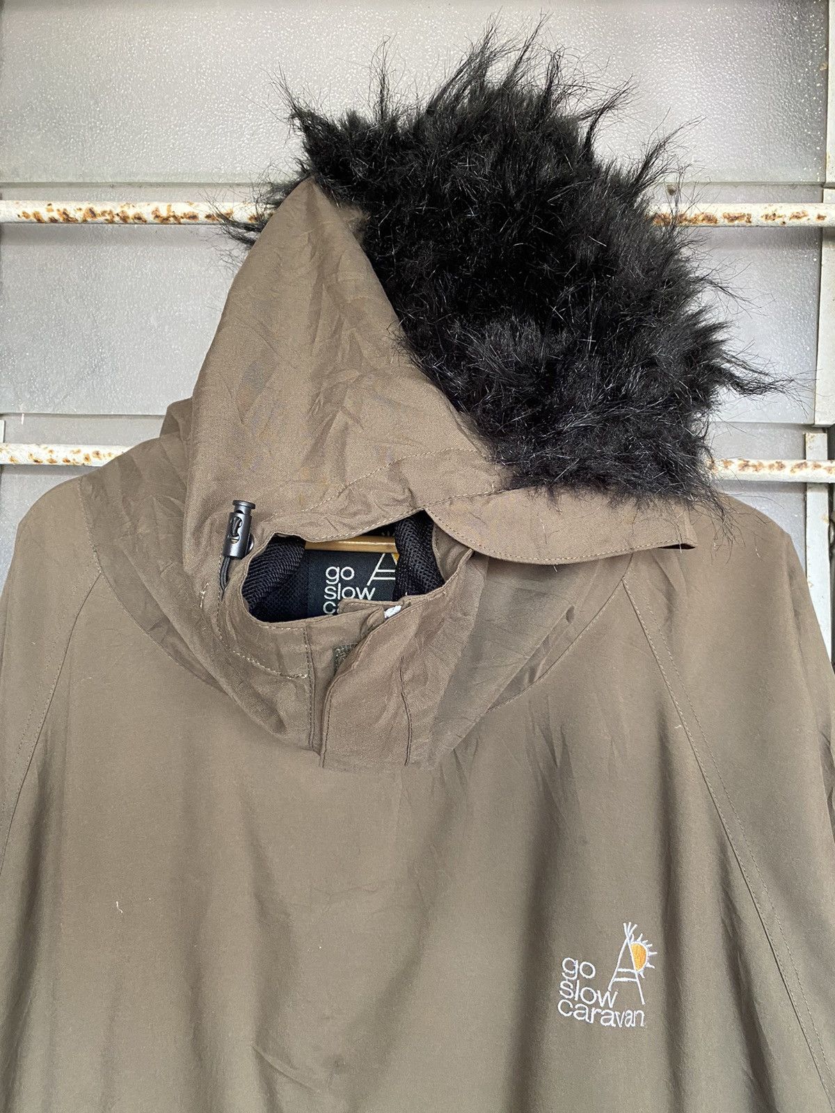 Japanese Brand × go slow caravan AW Go Slow Caravan Poncho Jacket Size US L / EU 52-54 / 3 - 6 Thumbnail
