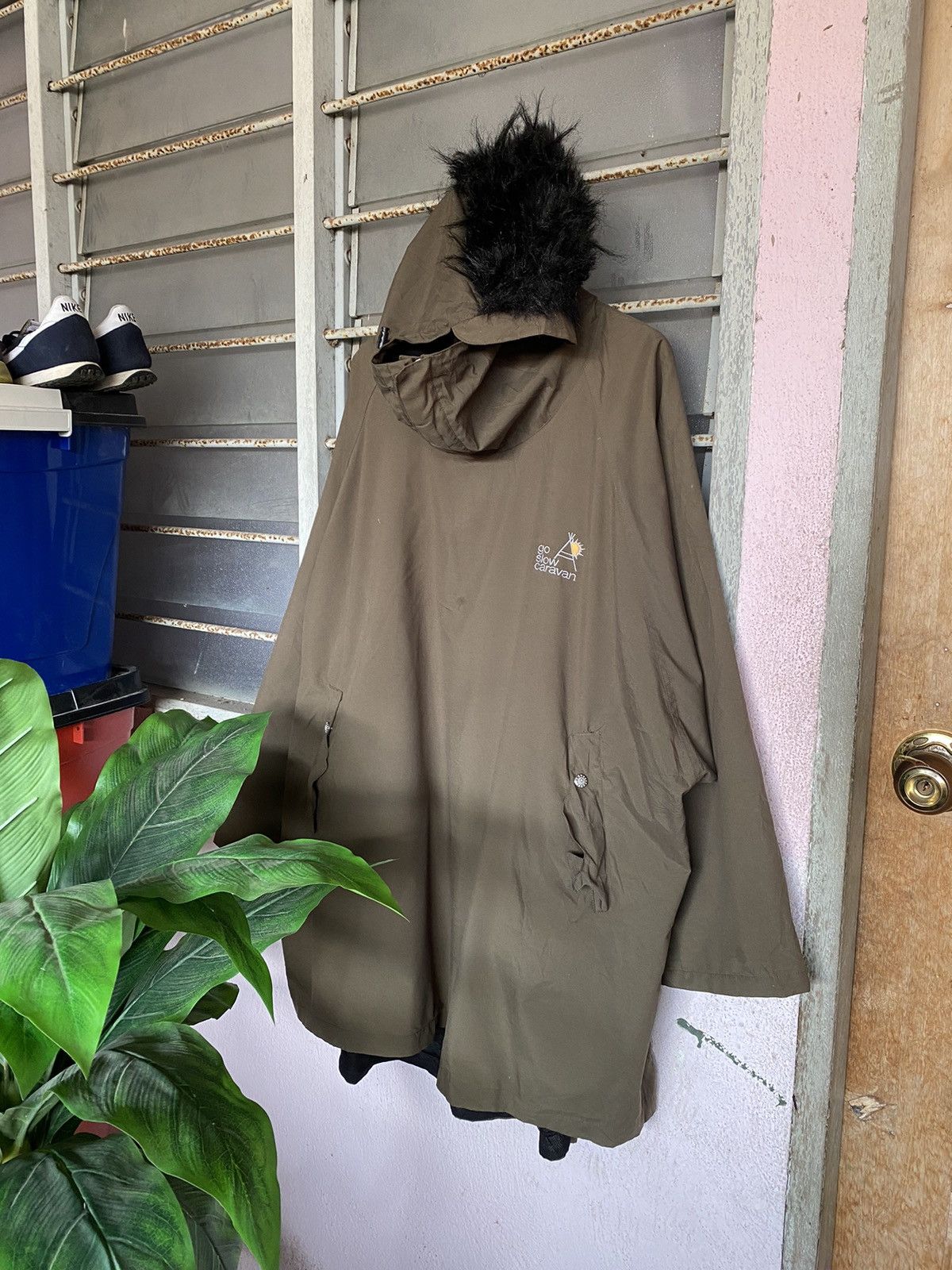 Japanese Brand × go slow caravan AW Go Slow Caravan Poncho Jacket Size US L / EU 52-54 / 3 - 1 Thumbnail