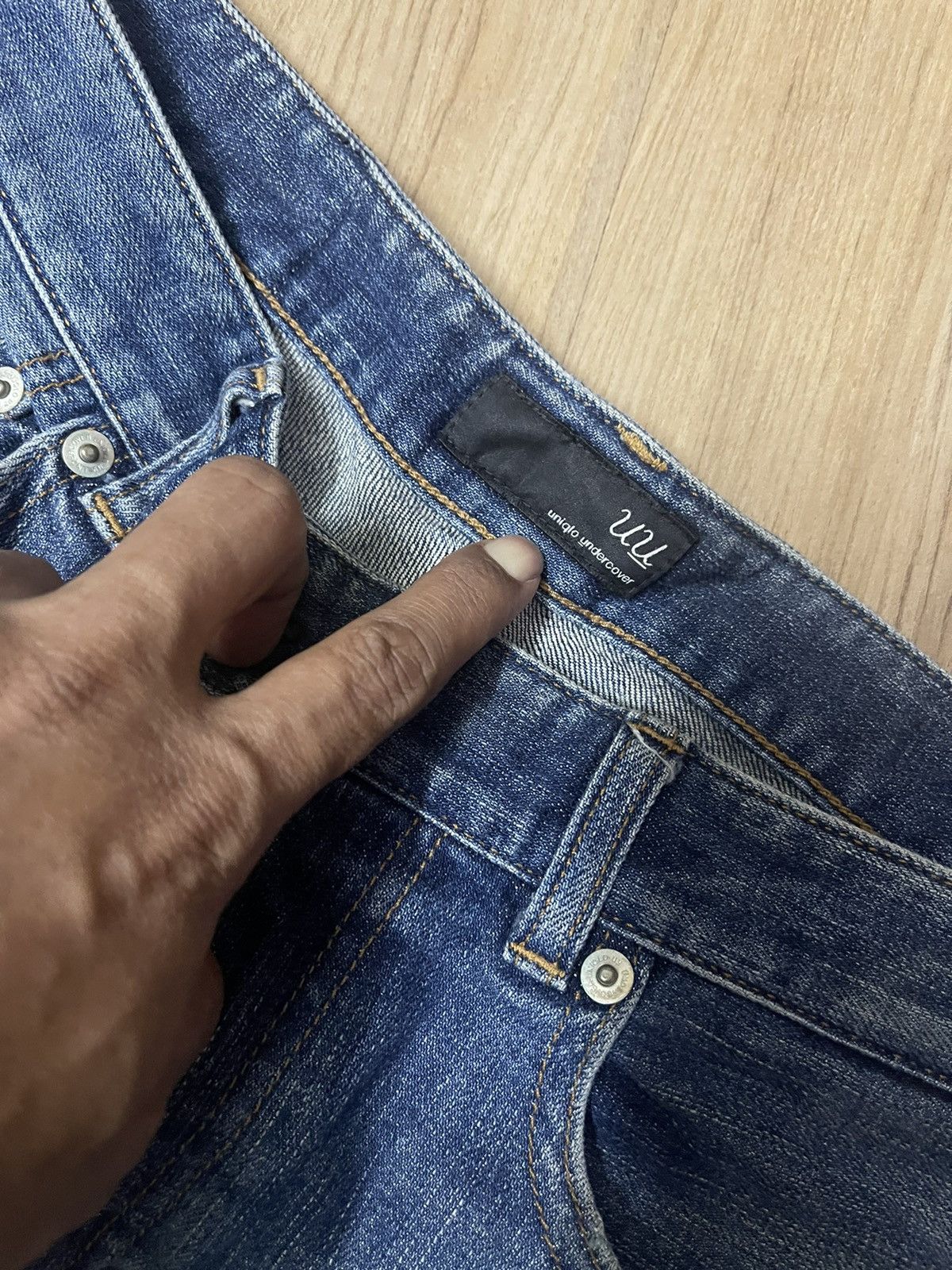 Japanese Brand × Undercover × Uniqlo Uniqlo x Jun Takahashi patch pockets zipper denim Size US 31 - 3 Thumbnail