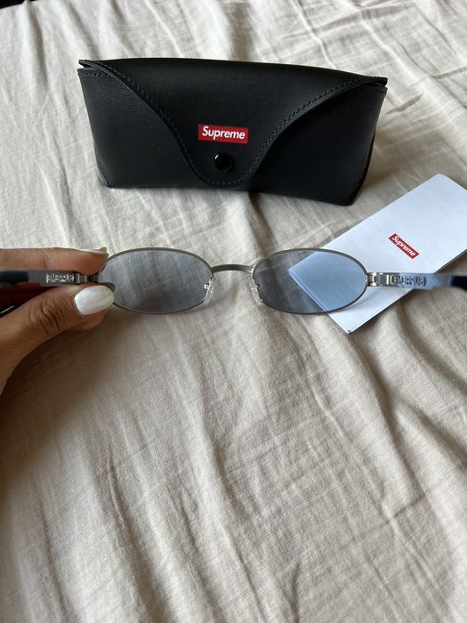 Supreme Supreme Brooks Sunglasses Silver/ unisex/ with case | Grailed