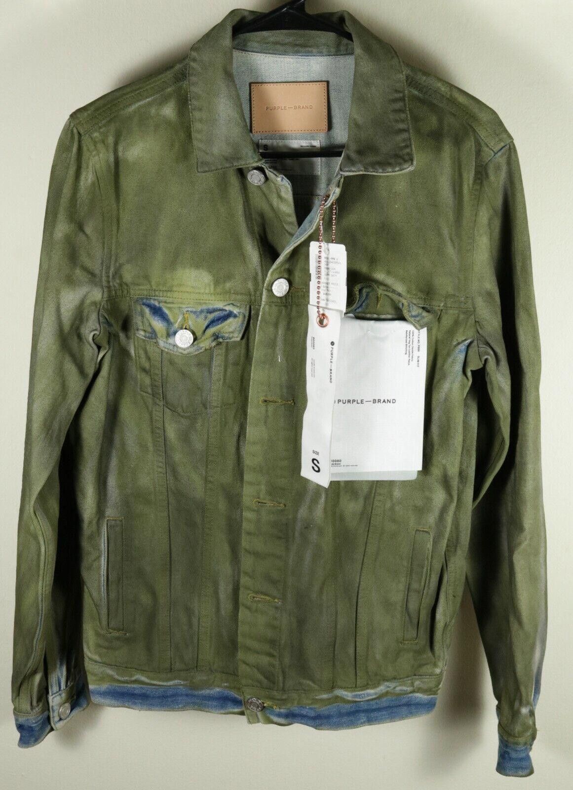 Purple Purple Brand Dirty Resin Distressed Denim Jacket P0006 Size US S / EU 44-46 / 1 - 1 Thumbnail