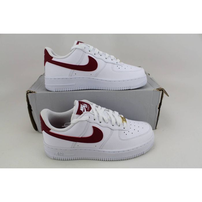 nike air force 1 white noble red