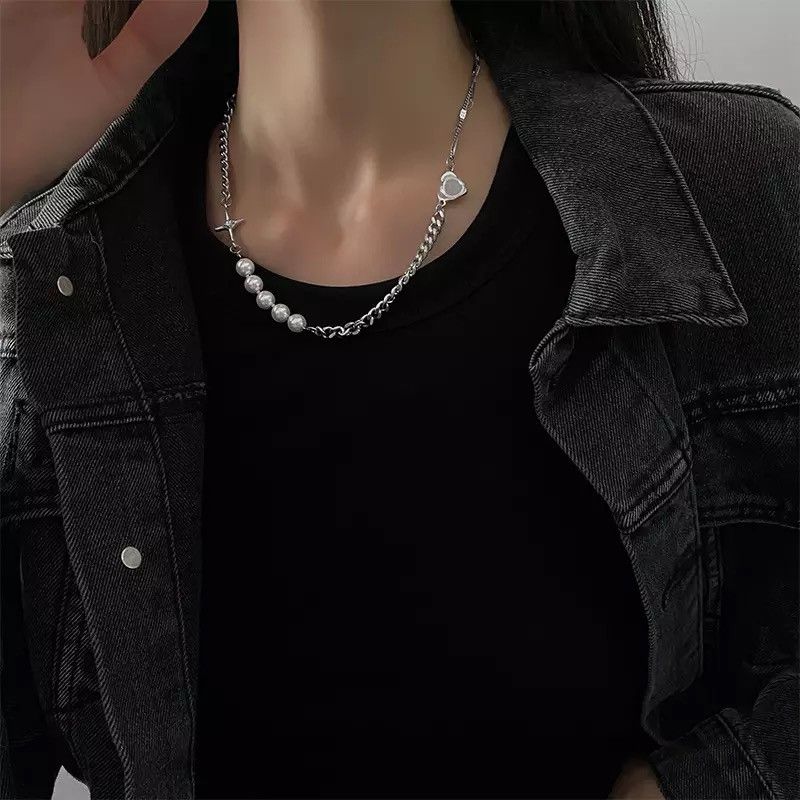 Jewelry × Vintage Pearl Cuban Chain Cross Jewelry Necklace Size ONE SIZE - 5 Thumbnail
