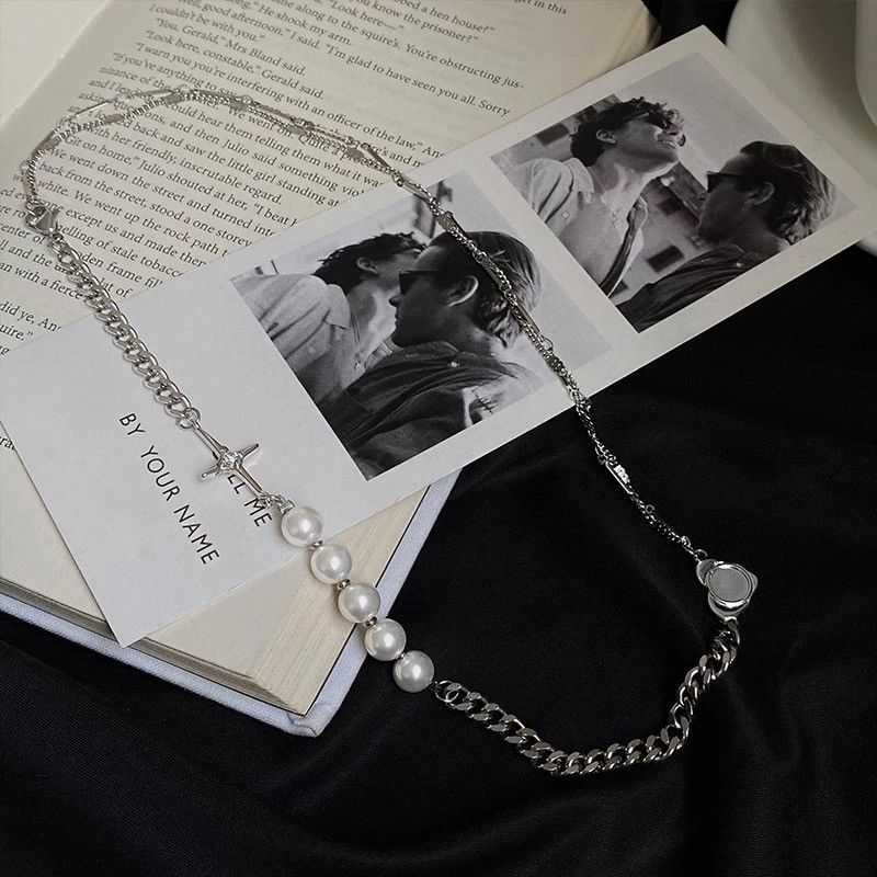 Jewelry × Vintage Pearl Cuban Chain Cross Jewelry Necklace Size ONE SIZE - 2 Thumbnail