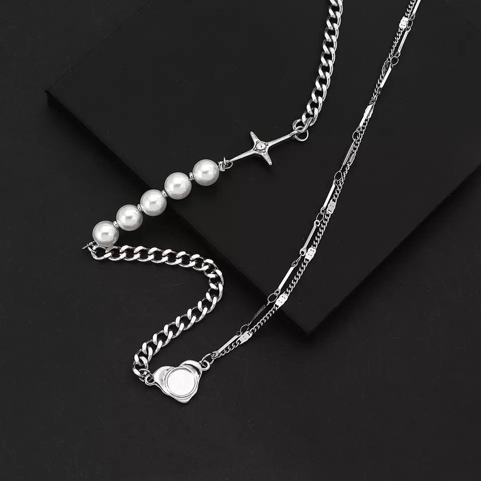 Jewelry × Vintage Pearl Cuban Chain Cross Jewelry Necklace Size ONE SIZE - 3 Thumbnail