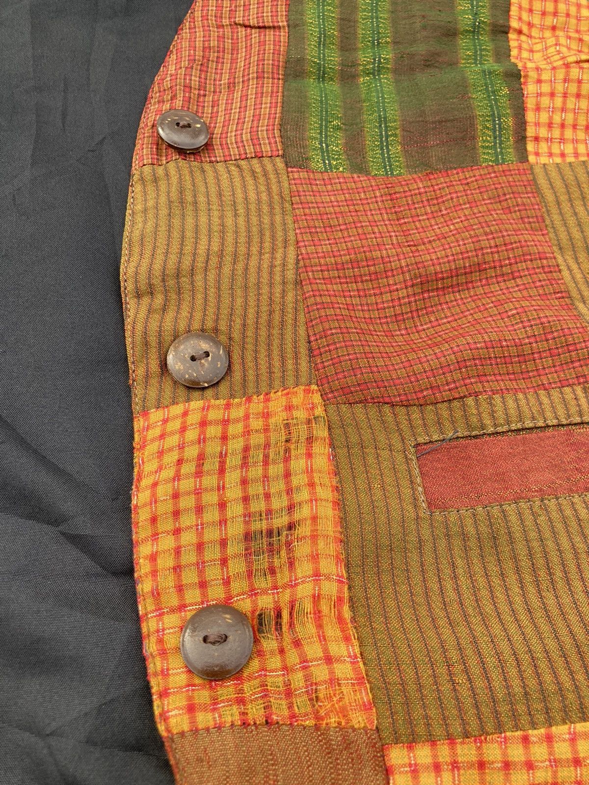 Japanese Brand SPICA PATCHWORK VEST Size US M / EU 48-50 / 2 - 5 Thumbnail
