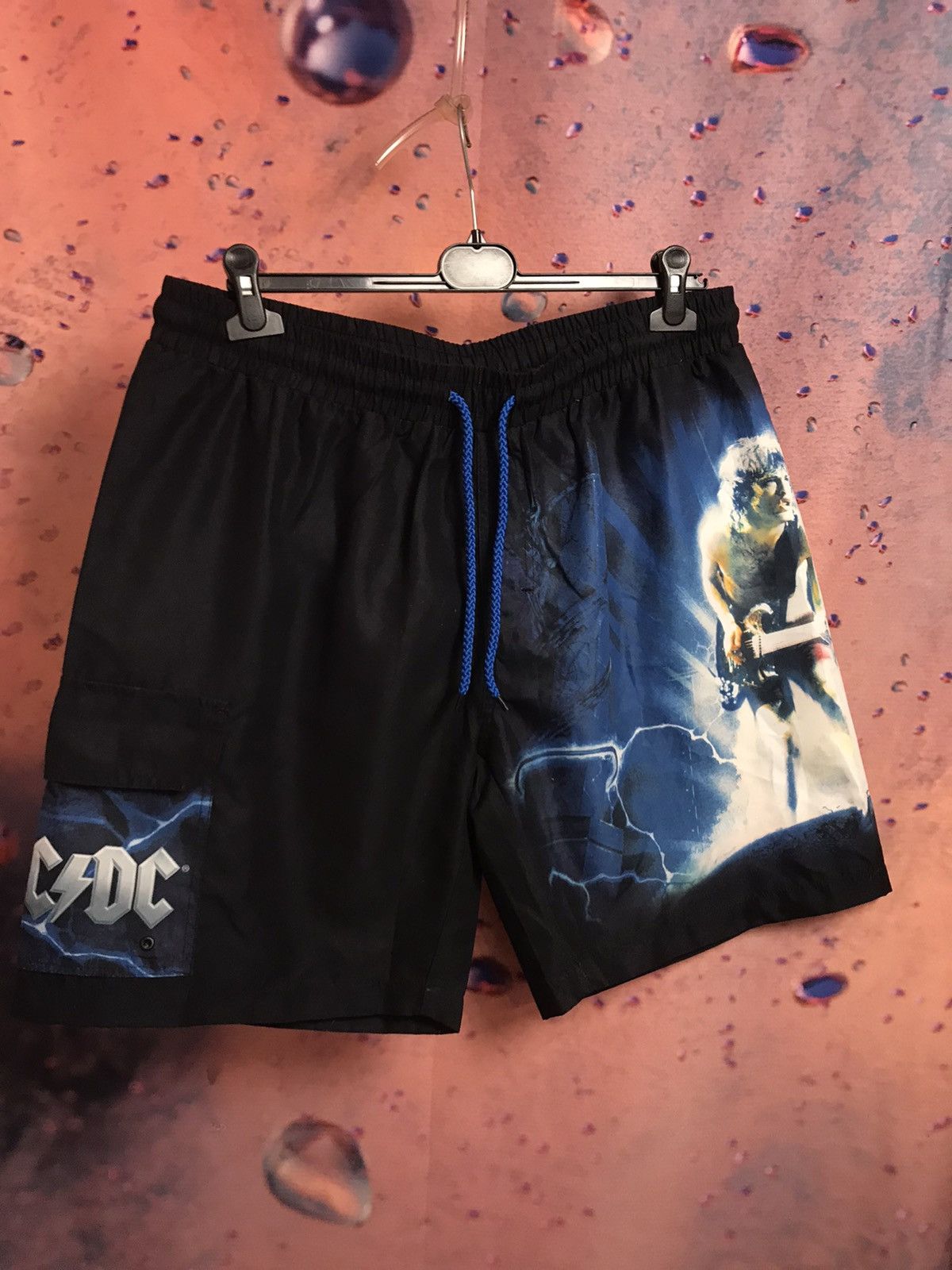 AC/DC × Band Tees × Vintage Vintage Ac Dc band rock shorts Size US 36 / EU 52 - 2 Thumbnail