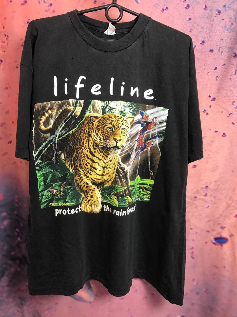 Vintage Vintage lifeline animal tee protect rainforest Size US L / EU 52-54 / 3 - 2 Thumbnail