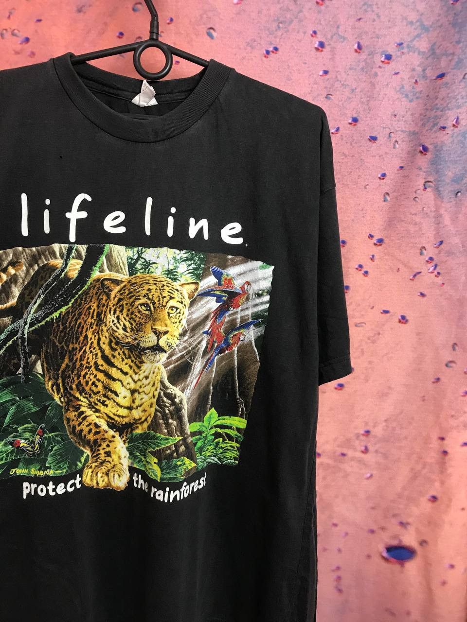 Vintage Vintage lifeline animal tee protect rainforest Size US L / EU 52-54 / 3 - 1 Thumbnail