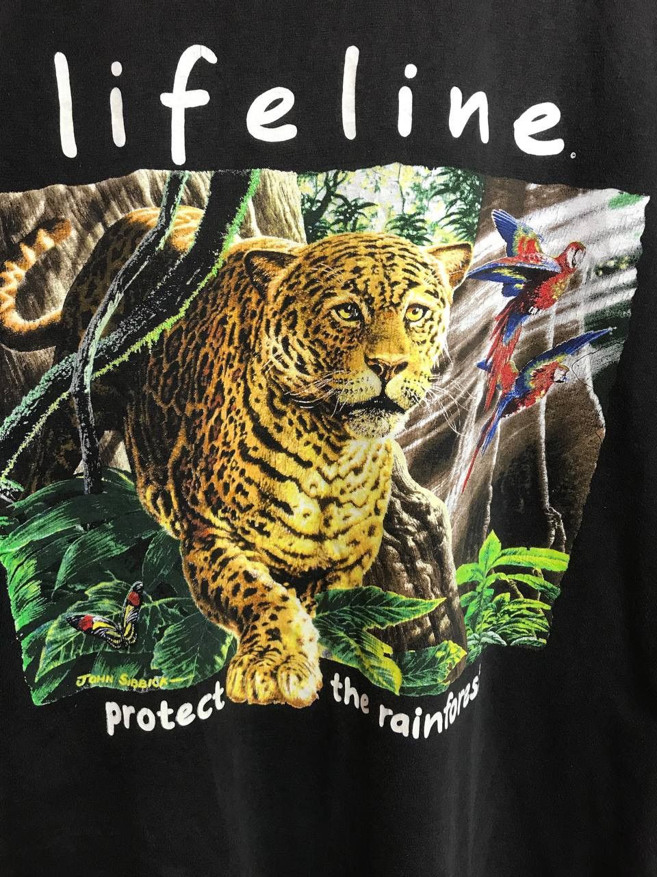 Vintage Vintage lifeline animal tee protect rainforest Size US L / EU 52-54 / 3 - 3 Thumbnail