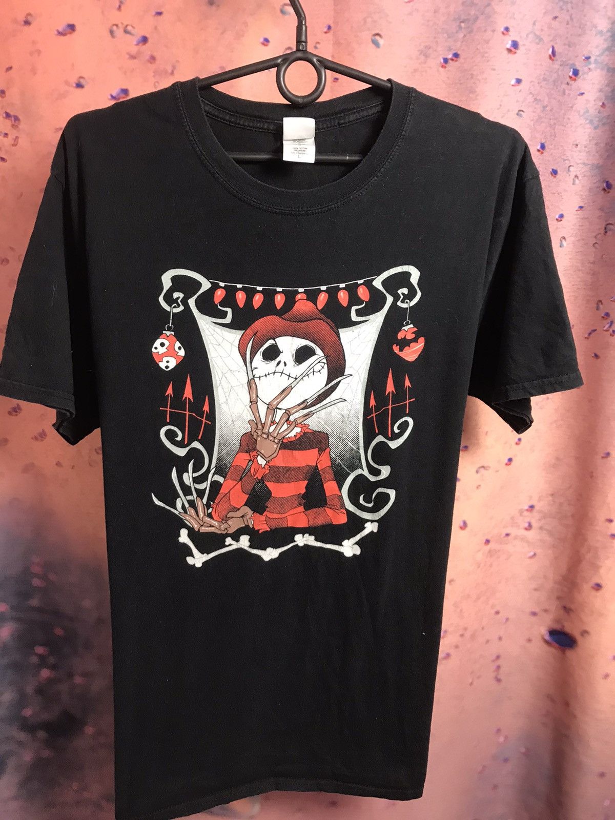 Expert Horror × Vintage Vintage Nightmare in Pumpkin land streetwear movie tee Size US M / EU 48-50 / 2 - 2 Thumbnail