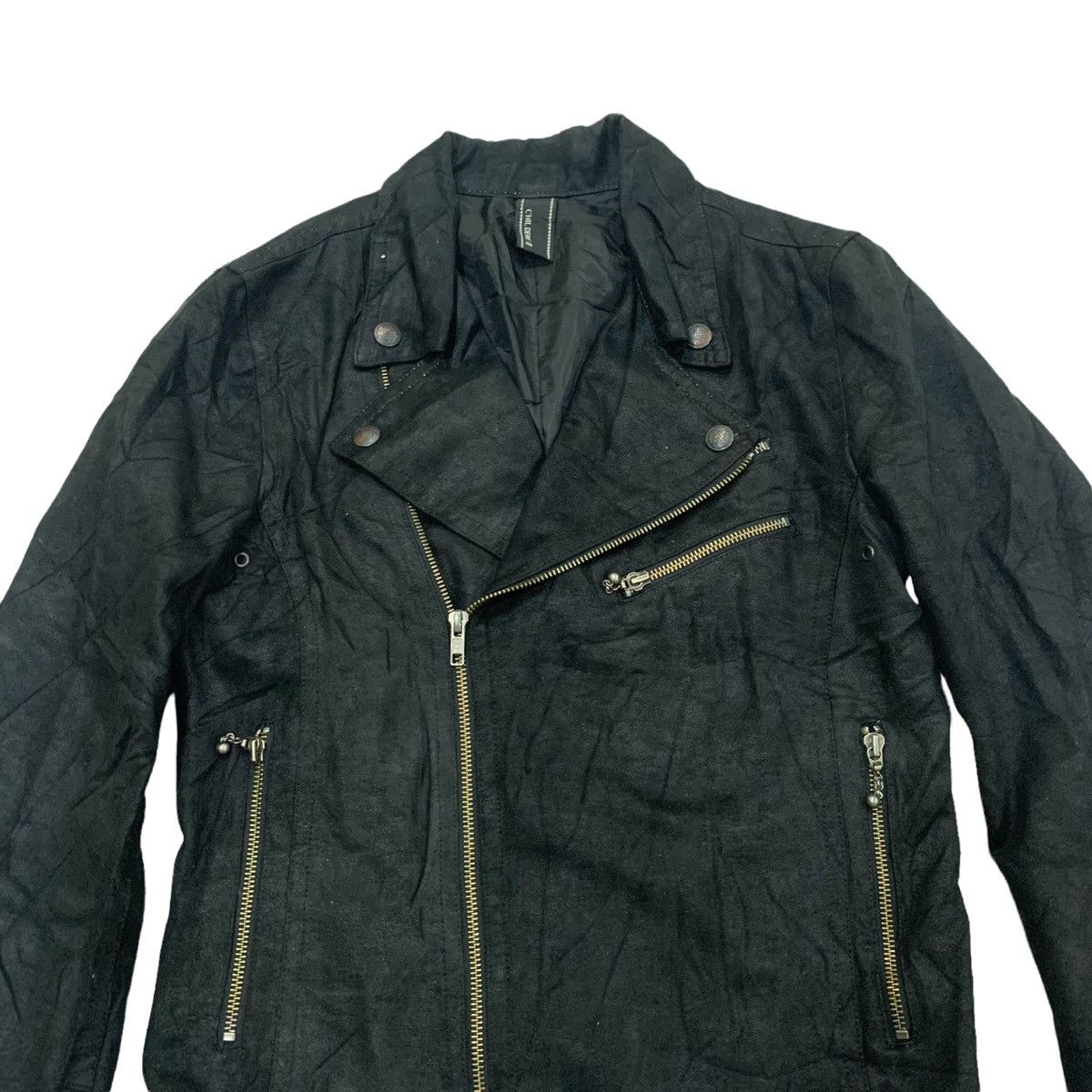 Japanese Brand 🇯🇵Chil Deric II Double Collar Synthetic Leather Jacket Size S / US 4 / IT 40 - 3 Thumbnail