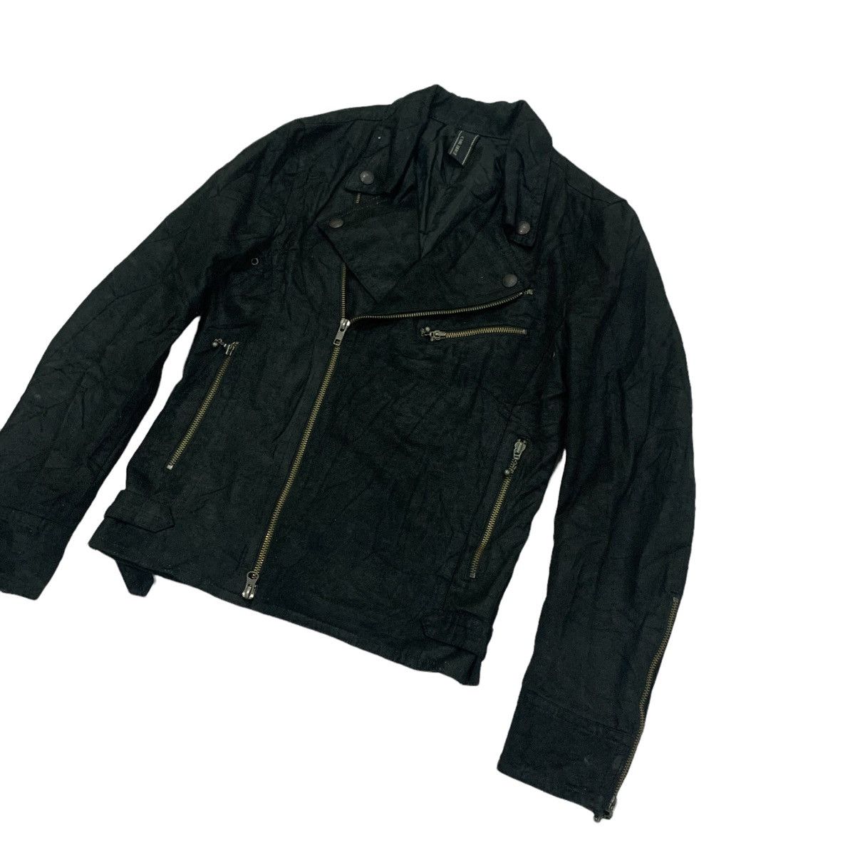 Japanese Brand 🇯🇵Chil Deric II Double Collar Synthetic Leather Jacket Size S / US 4 / IT 40 - 5 Thumbnail
