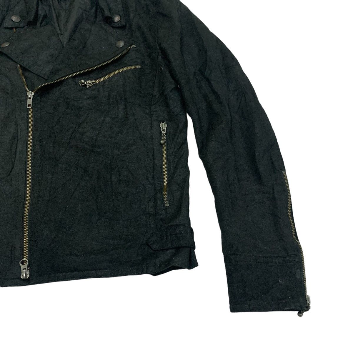 Japanese Brand 🇯🇵Chil Deric II Double Collar Synthetic Leather Jacket Size S / US 4 / IT 40 - 7 Thumbnail