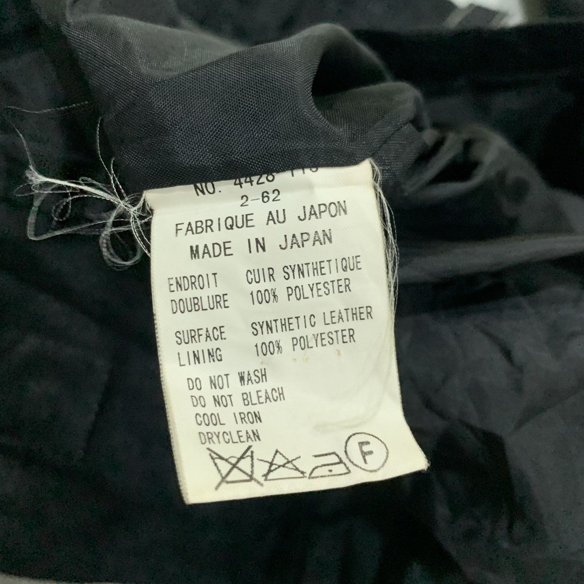 Japanese Brand 🇯🇵Chil Deric II Double Collar Synthetic Leather Jacket Size S / US 4 / IT 40 - 11 Thumbnail