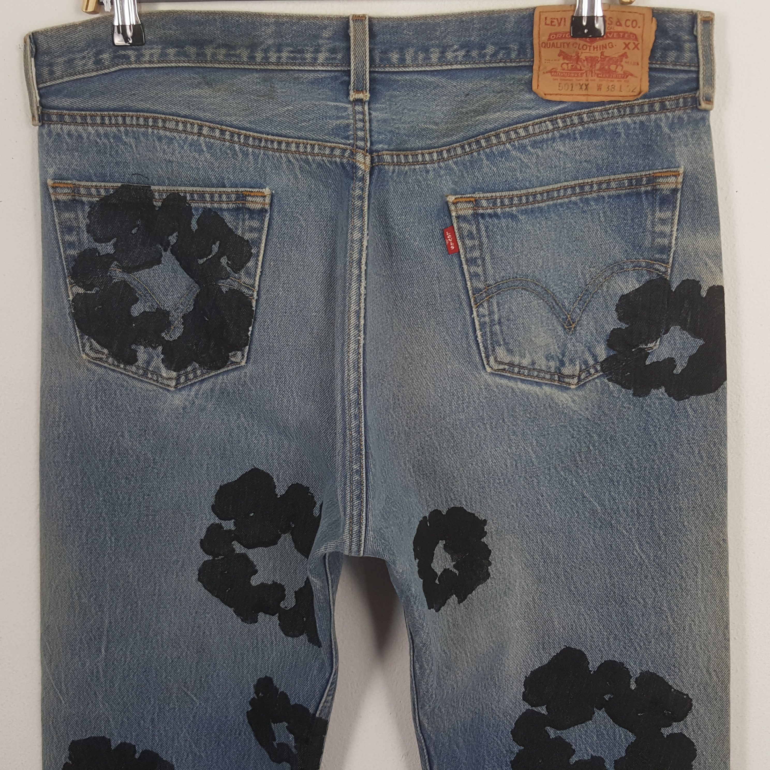 Levi's × Vintage Vintage Levi's Custom Art Denim Tears Denim Jeans Size US 37 - 5 Thumbnail